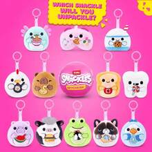 ZURU Snackles Mystery Capsule Plush Bag Charm, Cute Animal Blind Box Backpack Accessory, Random Style Collectible Gift For Hobby Collectors - Multicolor - View 2