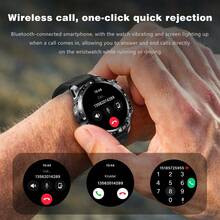 SENBONO LED Flashlight Smart Watch For Men, 1.7-Inch Touch Screen, Answer/Make Call, 1000mAh Battery, Heart Rate/Sleep Monitoring, Fitness Tracker, Activity Tracker, Message Reminder Smartwatch, Best Gift For Men Women Family - View 9