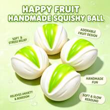 1 buah Mainan Squishy Pistachio dengan Balok Bangunan Tersembunyi di Dalamnya, Mainan Sensori Fidget dengan Suara ASMR Renyah, Mainan Pereda Stres yang Mengembang Perlahan, Mainan Meja Pereda Kecemasan untuk Dewasa, Hadiah Kantor - MultiWarna - View 8