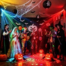 DJ Party Light 2-In-1 Disco Ball Stage Light, LED Sound-Activated Strobe Pattern Projection Lamp, Suitable For Family Gatherings, Outdoor Camping, Christmas, Halloween, Karaoke Bars, Birthday Parties, Weddings, Clubs, Atmosphere Lights - Party Lights - View 8