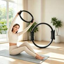1pc Portable EVA Pilates Ring Yoga Resistance Circle, Home Fitness Equipment, Suitable For Full Body Shaping, Pelvic Floor Muscle Training, Inner Thigh Slimming And Back Firming - Multicolor - View 4