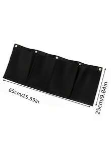 2pcs/Set Horizontal Pocket Balcony Planting Bag, Lightweight Wall-Mounted Planter, Includes Soil Rake, Space-Saving, Indoor/Outdoor Universal, Modern Hanging Flower Rack, Suitable For Balcony And Yard, Multi-Functional Herb And Vegetable Planting Bag - Multicolor - View 8