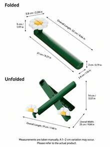 1pc Green Floral Decorative Book Stand, Plastic Foldable Adjustable Reading Holder, Portable Book Support Rack, Suitable For Desk Study, Bedroom, Home Daily Learning Use - Multicolor - View 9