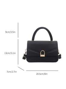 New Fashion High-End Versatile Solid Color Women's Handbag Shoulder Crossbody Bag - Black - View 2