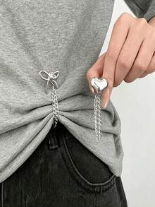 Kẹp may đa năng dễ thương, phù hợp để điều chỉnh ống quần hoặc dùng làm khóa nam châm, lý tưởng để lên gấu áo và quần, tùy chọn kèm nút trang trí dễ thương cho quần jeans và kẹp cổ tay, phụ kiện thời trang - Nhiều màu - Xem 4