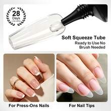 LIMEGIRL 1PC/2PCS 20g Nail Glue For Press-On Nails, Quick-Dry Nail Adhesive, No UV/LED Lamp Required, Easy Application - 2-piece Nail Glue Set - View 4