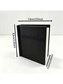 3D Printed Book-Shaped Bookmark, Combines Storage And Display Functions, Cute Desktop Organizer For Book Lovers, Creative Gift For Bookworms. Suitable For Teacher's Day, Graduation Season, Christmas, Birthday And Other Occasions, Can Be Used As A Souvenir, Also A Beautiful Decoration For Study And Office Desk - Multicolor - View 2