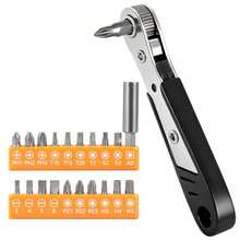 22-In-1 Right Angle Screwdriver Set, 36-Tooth Mini Ratchet Screwdriver, 90-Degree Offset Design, Suitable For Tight Spaces, Multi-Head Screwdriver, Compact And Portable, Perfect For DIY/Repair, Men's Gift! - Black - View 11