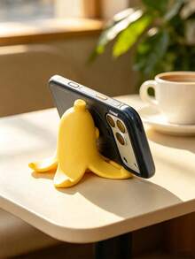 4pcs Cute Banana Phone Holder, Funny Banana Shaped Phone Stand, Creative Multi-Purpose Desktop Decor, Suitable For All Smartphones, Home Office Desktop Decoration - Multicolor - View 5