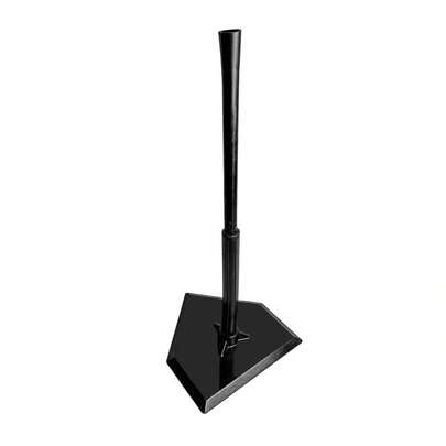 Adjustable Height Baseball Batting Tee With Durable Rubber Base