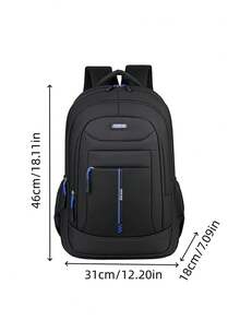 Large Capacity Commuter Laptop Backpack, Durable Oxford Fabric, Multi-Compartment Storage, Student Travel Backpack - Multicolor - View 4