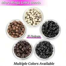 500pcs Mini Silicone Rings, Mini Connector Rings, Used For Hair Extensions, Professional Silicone Hair Extension Beads, Suitable For DIY Hairstyles, Braided Hair Extensions, Feather Hair Extensions, Hairdresser Supplies - Multicolor - View 3