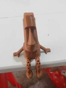 3D Movable Moai Statue Sculpture, Warm Home Decor, Desktop Focal Point, Symbol Of Love, Suitable For Anniversary, Wedding, Valentine's Day Gifts, Applicable For Living Room And Bedroom Desk Decoration - Statue - View 11