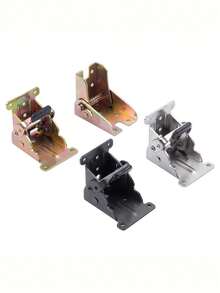 4pcs/Set Heavy Duty Folding Hinge Brackets With Locking Mechanism And 0-90° Adjustable Extension, Table Leg Support, Foldable Self-Locking, Suitable For Tables, Chairs, Bed Legs, Screw Installation - A - View 11