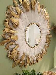 10pcs 6-8 Inch Artificial Gold & Silver Goose Feather DIY Women's Feather Headpiece Costume Accessories Handmade Party Home Decor - Multicolor - View 4