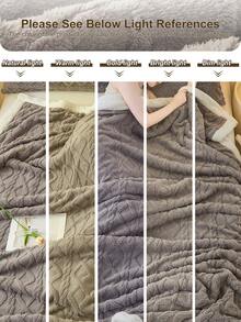 1 buah Selimut Mewah Berpinggiran Taffeta Abu-abu, Selimut Hangat Ringan Ultra Lembut Warna Solid, Mudah Perawatan, Perlengkapan Rumah, Tekstil Rumah, Tersedia Berbagai Warna dan Ukuran, Selimut Sofa Serbaguna, Dekorasi Rumah Musim Gugur - Grey - View 10
