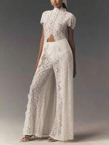 Women Two-Piece Outfits - Beige - View 6