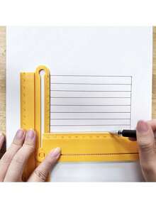 Multifunctional Ruler Can Replace Straight Ruler, Angle Ruler, Compass For Drawing Arcs, Parallel Lines, Measuring Thickness And Font Size - Multicolor - View 3