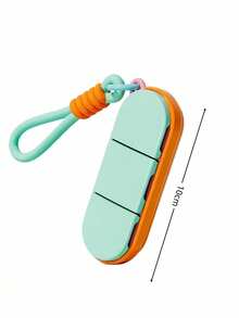 [Portable Pill Box]Dopamine Color Portable Woven Lanyard 3-Compartment Pill Box, With Sealing Ring, Waterproof And Moisture-Proof, Independent Compartment Design, Suitable For Carrying Health Supplements And Vitamins - View 11