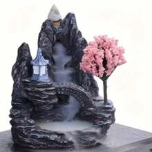 Mountain And Water Backflow Incense Burner Waterfall Smoke Incense Holder Zen Home Desktop Decor Ornament - Multicolor - View 10