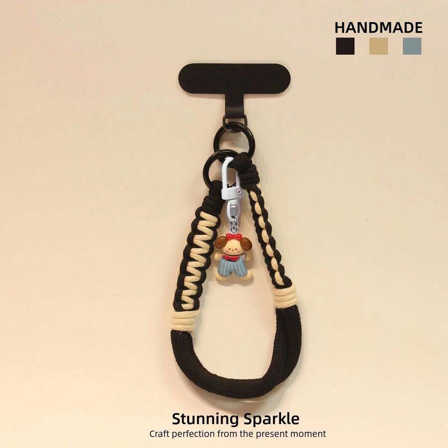 1pc Cute Puppy Capybara Short Phone Lanyard Universal Phone Case Anti-Loss Wrist Strap Pendant - Multicolor - View 1