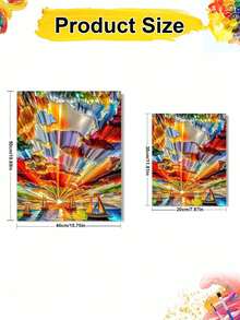 DIY Abstract Colorful Sunset Sailboats (Frameless 8x12 / 16x20 Inches) Paint By Numbers Kit(Acrylic) Arts & Crafts For Adult Beginners, Relaxing Home Wall Decor, And Creative Holiday Gifts - Sets - View 3