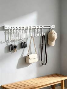 V Strong Anti-Aging No-Drill Adhesive Hooks, High And Low Temperature Resistant, Durable In All Seasons, Suitable For College Dorm Balconies, Windows, Hanging Rags, Gardening Tools, Indoor And Outdoor Balcony Use - View 8