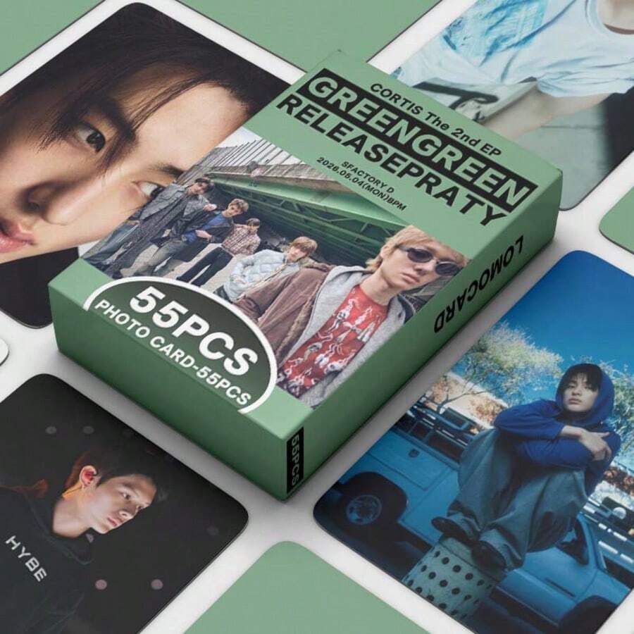 1 قطعة 55 بطاقة صور لومو قابلة للجمع من ألبوم C ORTIs الجديد GREENGREEN، بضائع K-POP - A - مشاهدة 1