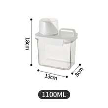 1100/1800/2300ml Refillable Laundry Detergent Dispenser Empty Bottles, Re‑Usable Storage Jars For Powder Laundry Soap, Fabric Softener, Bleach & Dish Soap, With Classification Labels, Ideal For Dormitory, Bathroom Storage & Home Decor - Multicolor - View 11