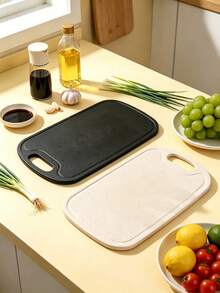 Conjunto de Tábua de Corte Destacável Multicolorida, Alça Ergonômica, Fácil de Limpar e Empilhável, Acessórios de Cozinha, Adequado para Carne Crua, Frutos do Mar, Vegetais, Corte de Frutas, Ideal para Uso Diário na Cozinha Doméstica, Camping ao Ar Livre, Caminhada, Viagem de RV e Preparação de Alimentos para Churrasco - 1PC - Visão 2