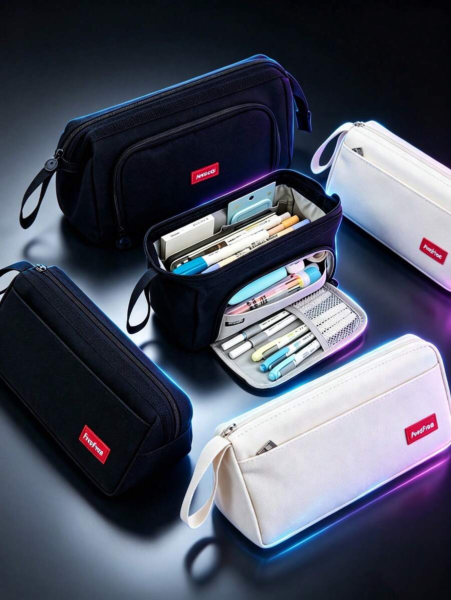 2PCS Stretchable Pencil Case, Cute Solid Color Pen Storage Tube For Students, Creative School Supplies Organizer Bag Gift Pencile Case - Multiple Styles - View 1
