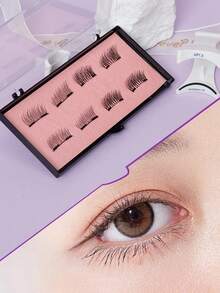 Glue-Free Magnetic Design Soft Fluffy Curly Eyelashes With Natural Arc, Lightweight And Comfortable On Eyelids, Exquisite Makeup Look - View 6