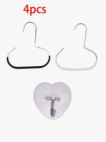 4pcs Upgraded Hat Hooks Rack, Suitable For Dorm Wardrobe, Can Hang Baseball Caps, Flat Caps, Multifunctional Hat Display Rack, Simple And Fashionable, Towel Rack, Room Decor, Clothes Hanger, Storage Rack, Organization, Wall Key Hooks, Adhesive Hooks, Bedroom Decor, Kitchen Accessories, Bathroom Decor Accessories, Bathroom Accessories, Bathroom Storage, Back To School, Autumn Home Decor - Multicolor - View 4