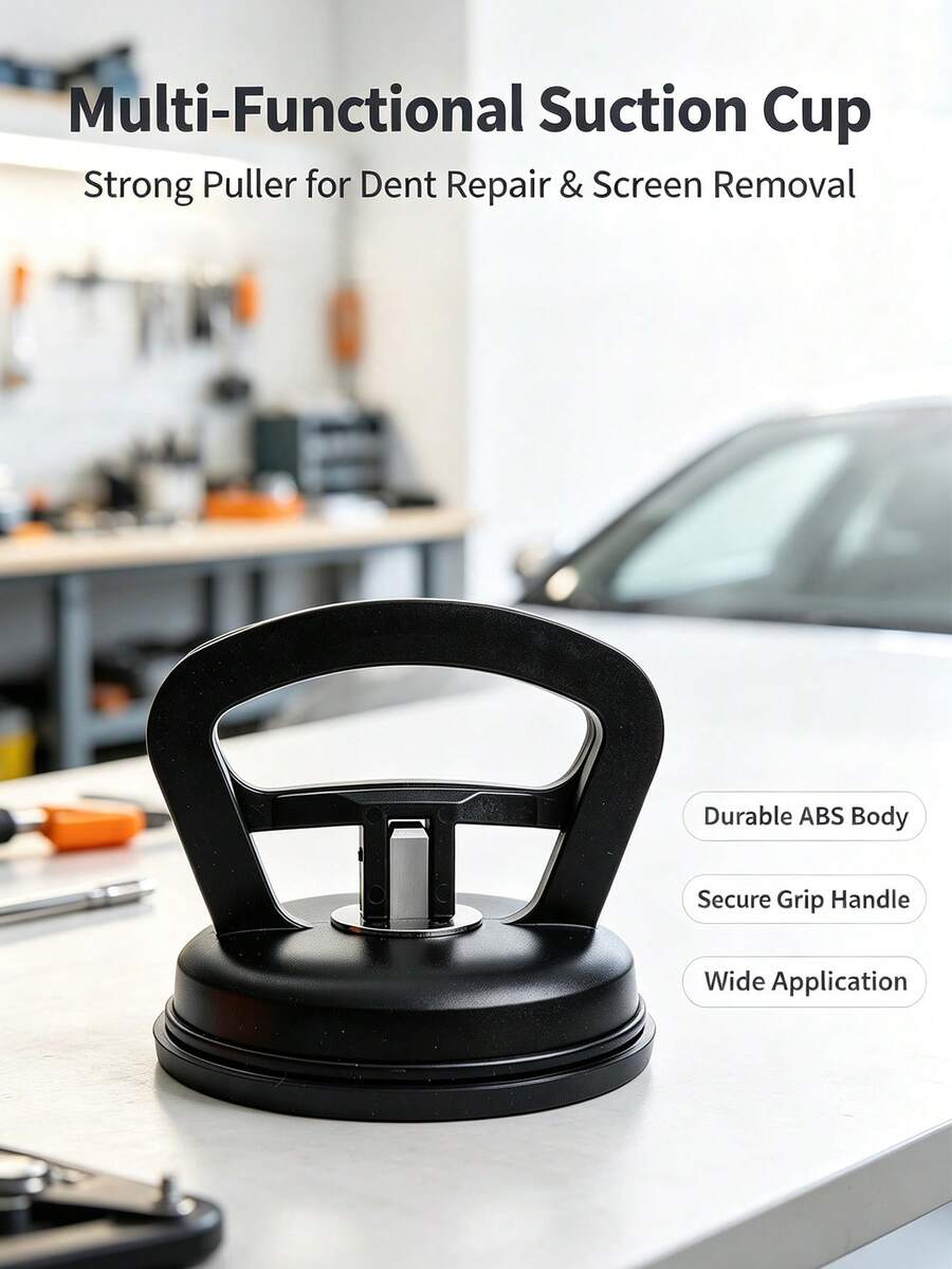 Multifunctional Suction Cup Dent Puller, Non-Destructive Car Dent Repair Tool, Heavy Duty Vacuum Suction Cup, Suitable For Car Body Dents, Phone Screen Removal, Glass, Tile And Flat Surface Lifting - A - View 1