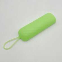 1-Pack Cylindrical Remote Control Case, Soft Silicone Case, Compatible With A Variety Of Smart TV Remote Controls. Thickened Faux Leather-Textured Shock-Resistant Case With A Glow-In-The-Dark Strap, Available In Multiple Colors. - 1PC - View 6