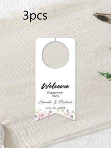 Customized Water Bottle Labels, Personalized Name And Event Date, Elegant Decoration, Suitable For Weddings, Parties, Birthdays And Christenings, Ideal Gifts For Brides, Grooms And Guests, Perfect For Receptions, Bridal Showers, Engagements, Also As Toast And Souvenir Labels - Multicolor - View 56