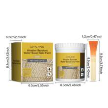 JAYSUING Water-Based Gold Paint, Horse Post Decorative Gold Paint, Outdoor Fence Shiny Gold Leaf Paint - Water-based Gold Paint - View 4