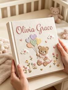 Personalized Photo Album, Customized Photo Album, Suitable For All Ages, Applicable For Weddings, Families, Anniversaries, Vacations, Birthdays And Graduation Gifts, Unique Photo Album, Customized Embroidered Photo Album. - Multicolor - View 6