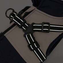 1pc Polyester Filled Reflective Fleece Dog Coat, Adjustable Buckle Double D-Ring Windproof Cat Jacket, Zipper Closure, Suitable For Small And Medium Dogs - Autumn And Winter (This Product Has No Stretch, Recommended To Buy One Size Larger) - Blue - View 8