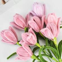 Colorful Twist Tie Bouquet Handmade Kit, Full Set Of Floral Crafting Materials With Stems, Creative Gift For Mother's Day, Valentine's Day, Graduation, Birthday, Student Art Classroom DIY Teaching Aid - Multicolor - View 6