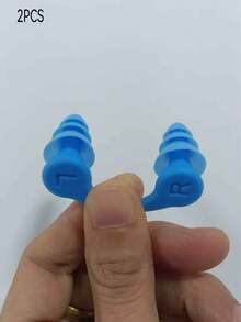 2/4 buah Sumbat Telinga Silikon Kedap Suara Warna Putih, Tahan Air, Cocok untuk Berenang, Tidur, Menyelam, Berselancar, Lembut dan Nyaman (Model Acak) - A - View 14