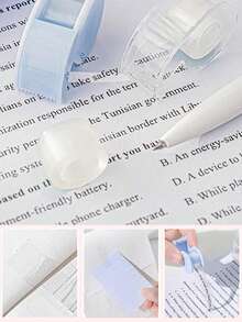 Bộ 4 món dụng cụ học tập và làm việc di động cực thu hút, đa năng, tăng hiệu suất học tập và làm việc, dễ mang theo và sử dụng, phối màu tươi mới, đẹp mắt và tiện dụng - 1 bộ - Xem 10