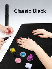 Portable Rollable Nail Art Mat, Waterproof PU Leather Nail Desk Pad, Foldable Nail Work Mat, Suitable For Salon And Home Nail DIY - Multicolor - View 4