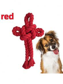 Dog Toy, Interactive Tug-Of-War Training Rope Knot Dog Toy, Detachable DIY Rope Knot Dog Chew Toy - Multicolor - View 9