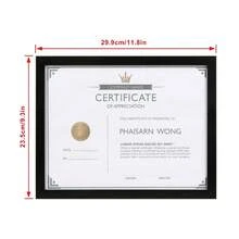 8.5x11 Black Picture Frame Set – 7-Pack Stylish Slim Profile Frames For Certificates, Diplomas & Awards | Versatile Wall Or Desk Display | Matte Finish, Lightweight & Easy To Load | Ideal For Graduation, Office, Home & Academic Keepsakes - Gold - View 10