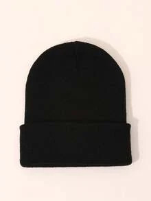 4 Pcs/Pack Solid Color Ski Hat Simple Knitted Hat Unisex Suitable For Daily Casual Wear - Multicolor - View 15