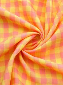 1pc Pre-Cut Vintage Spring Plaid Fabric, Suitable For DIY Handmade Projects, Patchwork, Sewing, Hair Ties, DIY Background Cloth - Multicolor - View 22