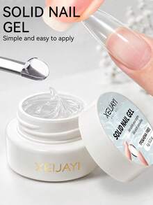 XEIJAYI 6g Solid Gel Patch Removable UV LED Nail Gel Short Fake Nail Extension Adhesive Gel - Transparent - View 4