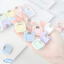 6/12pcs Planwith Multifunctional Colorful Mini Book Clips, Ins-Style Hanging & Standing Binding Clips, Convenient For Organizing Notes, Test Papers And Documents, Reliable Fasteners, Suitable As Back To School Gifts - Multicolor - View 2