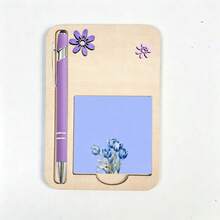 Personalized Memo Set With Pen, Engraved Wooden Desktop Organizer, Sticky Notes To-Do List Reminder, Stationery Gift Suitable For Colleagues, Students And Home Office - Sets - View 15